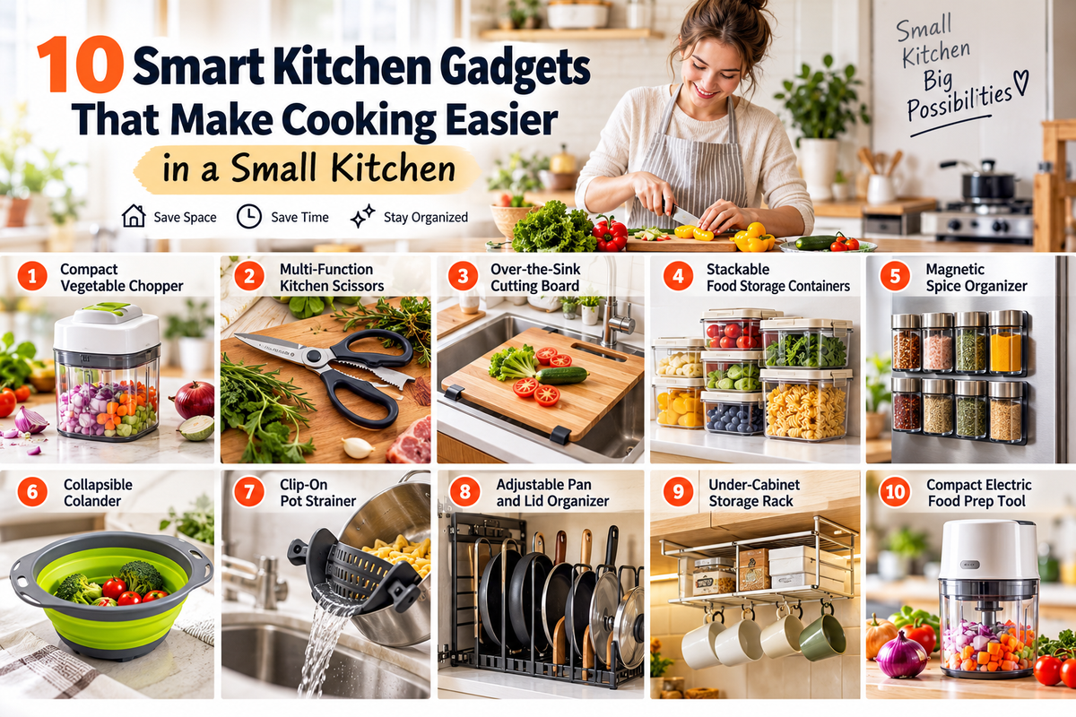 10 Smart Kitchen Gadgets That Make Cooking Easier in a Small Kitchen
