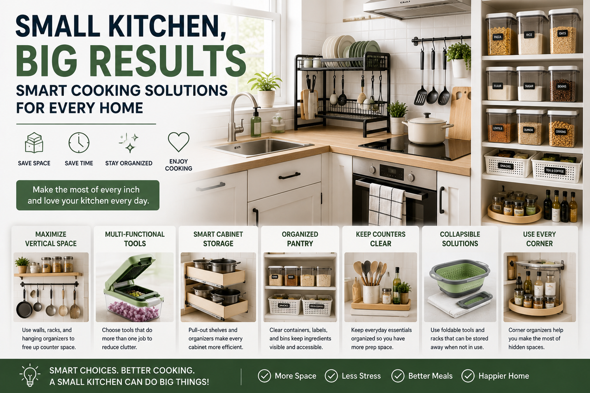 Small Kitchen, Big Results: Smart Cooking Solutions for Every Home
