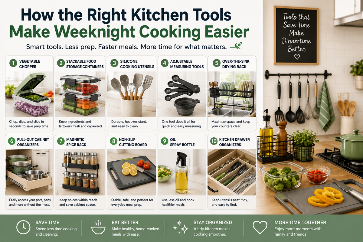 How the Right Kitchen Tools Make Weeknight Cooking Easier
