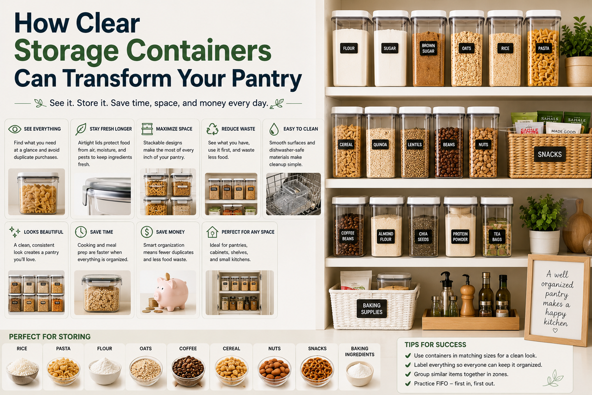 How Clear Storage Containers Can Transform Your Pantry