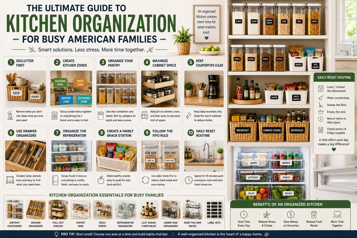 The Ultimate Guide to Kitchen Organization for Busy American Families