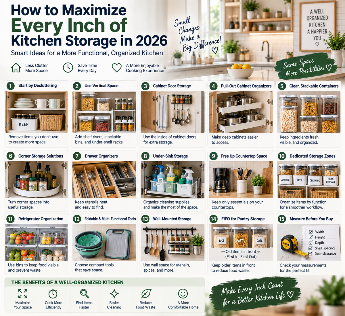 How to Maximize Every Inch of Kitchen Storage in 2026