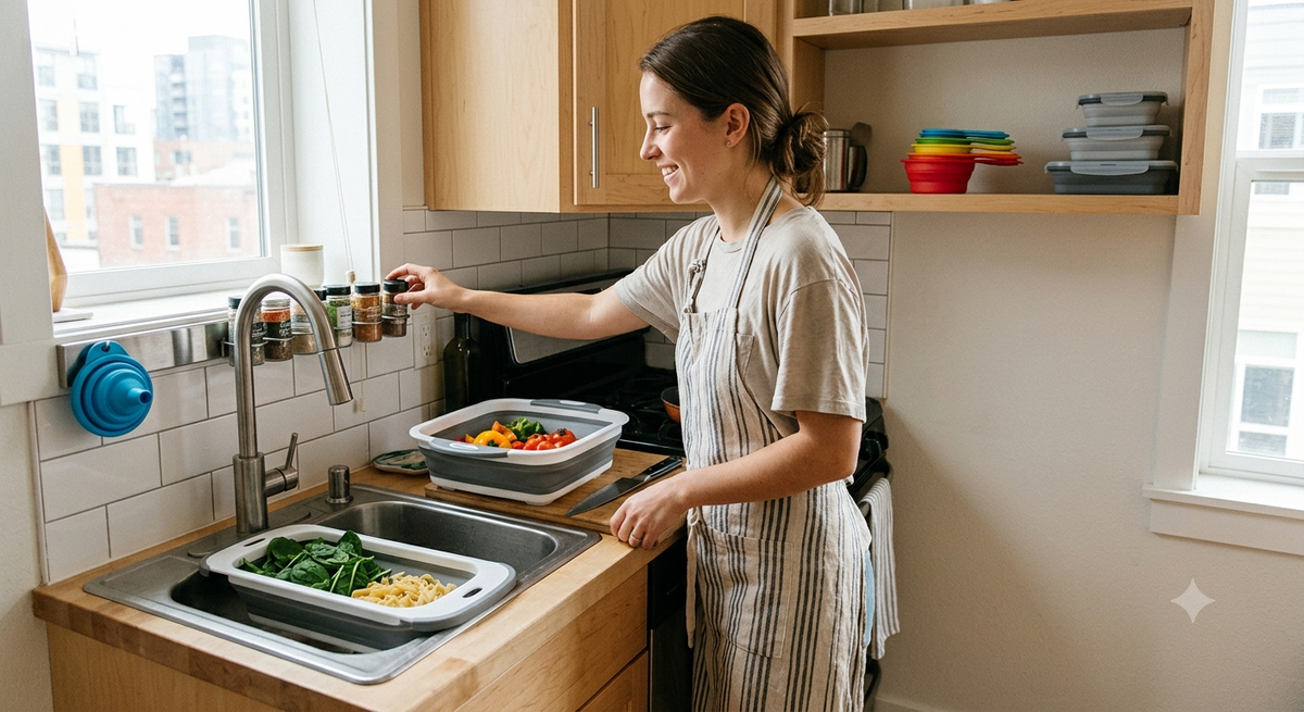 5 Collapsible Kitchen Gadgets That Save Massive Counter Space
