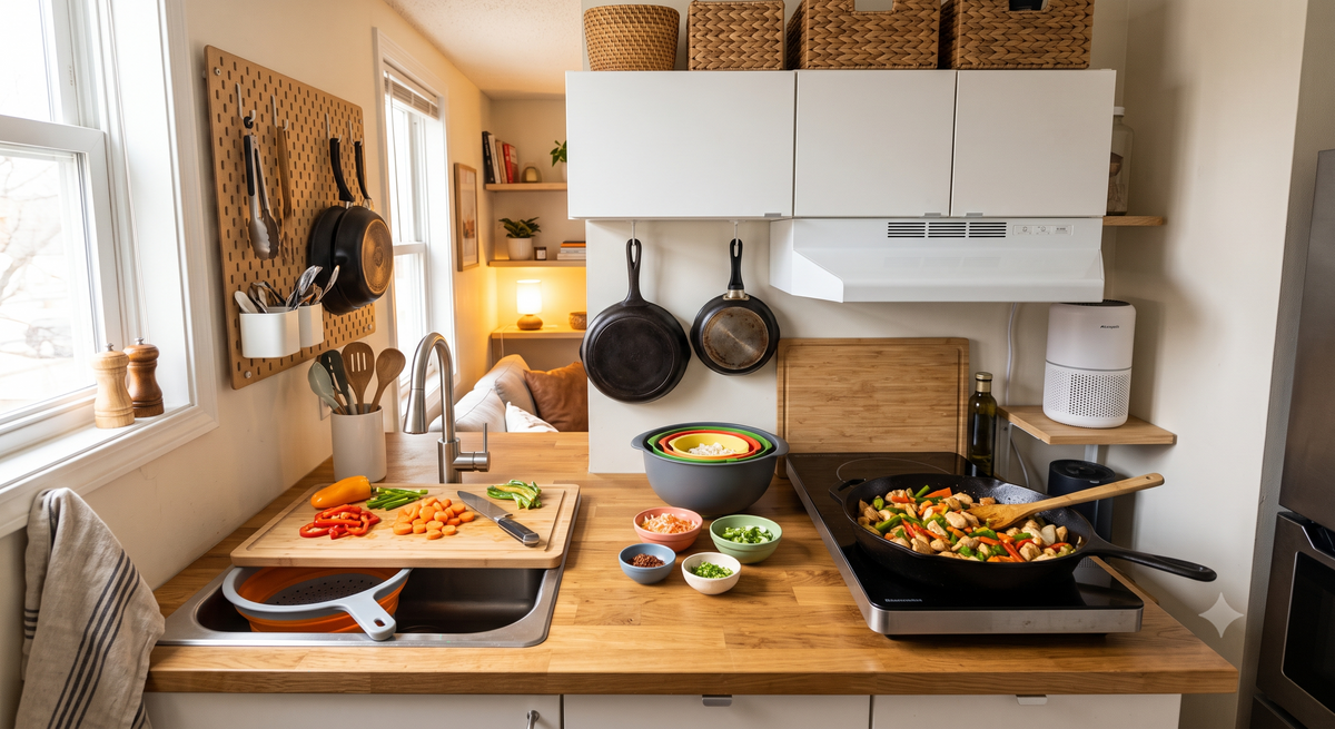 Studio Apartment Kitchen Survival Guide: Cook Big in a Small Space