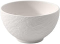 Villeroy & Boch Manufacture Rock Blanc Small Rice Bowl, Premium Porcelain, Made in Germany, 6.75 oz Capacity, 4.25 x 2.5 in, Matte White