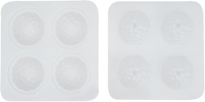 Pastry Tek 4 Cavities Fruit Silicone Molds, 10 Oven-Ready Berry Molds - Flexible, Freezable, White Silicone Lychee Berry Molds, Easy Release, For Baking