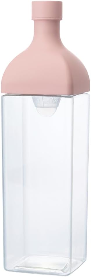 Hario "Ka-Ku" Cold Brew Tea Bottle, 1200ml, Smoky Pink
