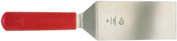 Mercer Culinary Millennia 6" x 3" Heavy-Duty Turner - Red Handle