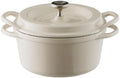 Vermicular Oven Pot | Non-Toxic Enameled Cast Iron Pot | 14cm (0.9 Qt) | Oven-safe | Induction-compatible | Dutch Oven | Made in Japan | Serves 1 | Natural Beige