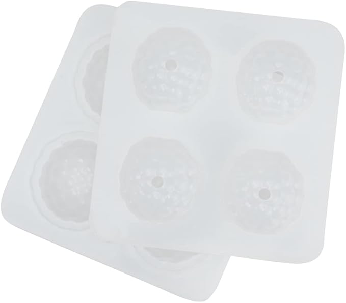Pastry Tek 4 Cavities Fruit Silicone Molds, 10 Oven-Ready Berry Molds - Flexible, Freezable, White Silicone Lychee Berry Molds, Easy Release, For Baking