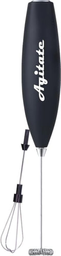Agitate Handheld Electric Wand Coffee Milk Frother/Whisk/Drink Mixer/Mini Foamer Kitchen tool for Coffee, Cappuccino, Frappe, Matcha, Hot Chocolate, Protein shake (Black)