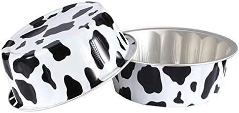 KEISEN 4 2/5" 235ml 8oz 24/PK Disposable Aluminum Foil Cups for Muffin Cupcake Baking Bake Utility Ramekin Cup(COWLINE)