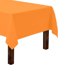 Gee Di Moda Rectangle Tablecloth - 60 x 102 Inch Orange Table Cloth for 6 Foot Rectangle Table - Heavy Duty Washable Fabric - for 6 Ft Buffet Table, Holiday Party, Dinner, Wedding & Baby Shower