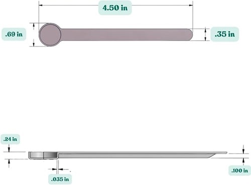 1 mL (1 CC) Long Handle Scoop for Measuring Coffee, Pet Food, Grains, Protein, Spices and Other Dry Goods (Pack of 100)