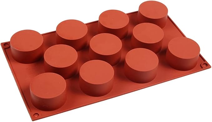 Silicone 11/8/6 Cavity Cylinder Shape Cake Mold For Baking Dessert Ice-Creams Mousse Mould Fondant Decorating Tools (11 Cavity)