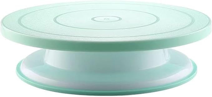 Cake Decorating Turntable,Cake Decorating Supplies With Decorating Comb/Icing Smoother(3pcs),2 Icing Spatula With Sided & Angled … (Green/6pcs)