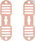 Silicone Lid Lock Strap for Crockpot Slow Cooker (6/7/8 Quart) - Universal Crockpot Lid Holder & Rubber Strap Alternative | Heat-Resistant, No-Spill Design Transport Accessories (Pink 2PCS)