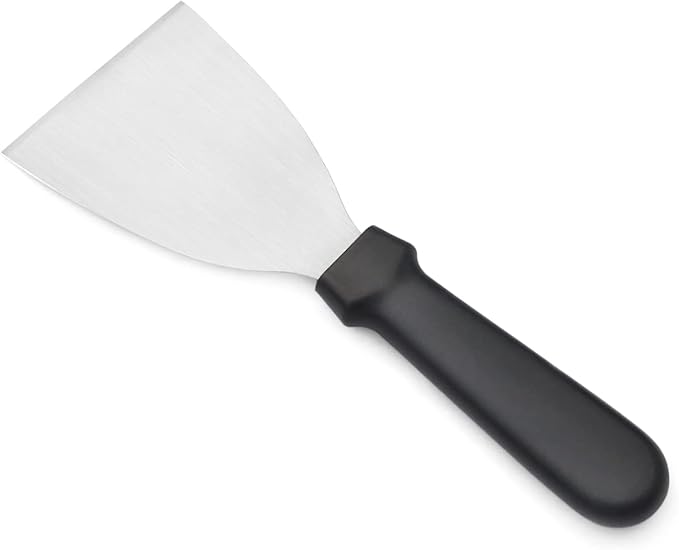New Star Foodservice 38323 Plastic Handle Slant Edge Grill Scrapers, 4 by 8.5-Inch, Black