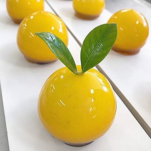 OCPO Kitchen Truffle Silicone Mold for Baking Mousse Cake French Dessert Pastry Chocolate Pudding Cupcake, Non-Stick & Easy Release, Truffle Ball Shape (15-Cavity)
