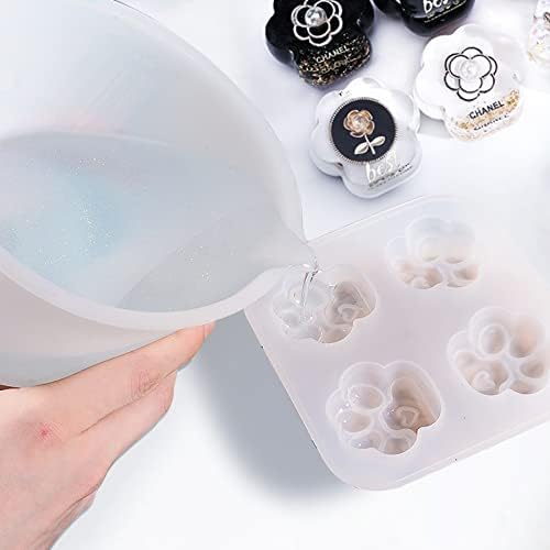 Silicone Measuring Bowl-Epoxy Resin, Fluid Art, Butter, Chocolate-Squeeze Pour Mixing-BPA Free-Large Set of 2 1000ml/36oz(4 Cups) 600ml/20oz(1 Pint)