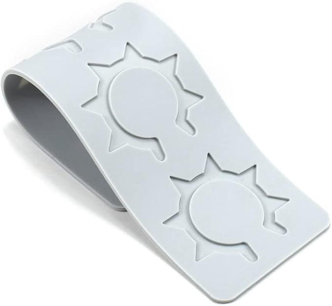 Silicone Molds 3D Hollow Leaf Chocolate Molds Honeycomb Bee Candy Mold Flower Pattern Fondant Mold Cake Topper Sugar Craft Decoration (O_Sun_9.6 * 2.68 * 0.08inch)