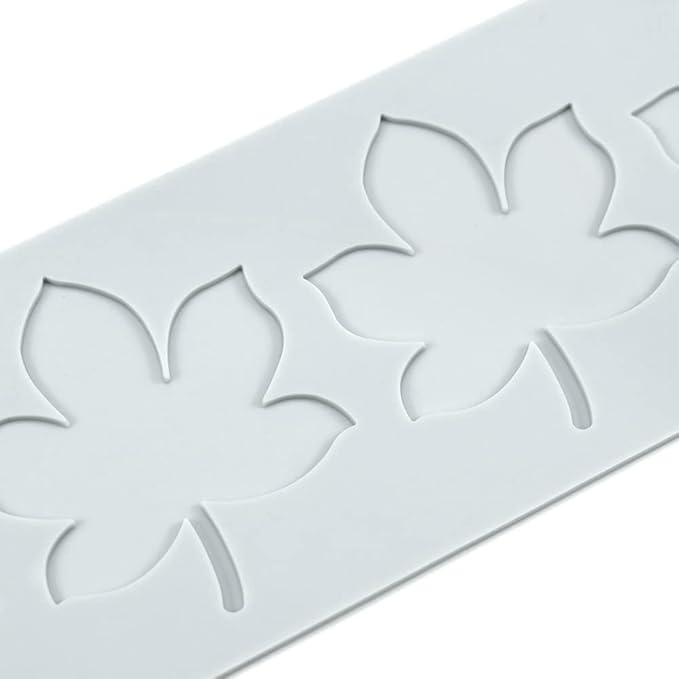 Silicone Molds 3D Hollow Leaf Chocolate Molds Honeycomb Bee Candy Mold Flower Pattern Fondant Mold Cake Topper Sugar Craft Decoration (P_Leaf_9.6 * 2.96 * 0.08inch)