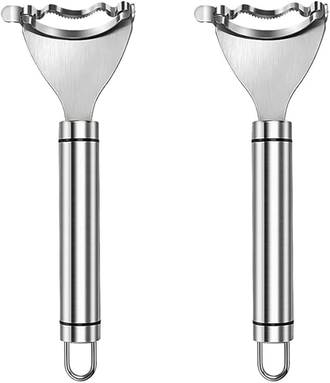Corn Peeler Cob Stripper, Stainless Steel Cob Remover, Corn Planer Cutter Thresher Scraper, Stripping Tool for Home Kitchen, Corn Scraper 2 PCS