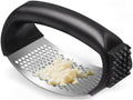 Garlic press Equipped with Soft Ergonomic Handle, Black, Just for Havennest