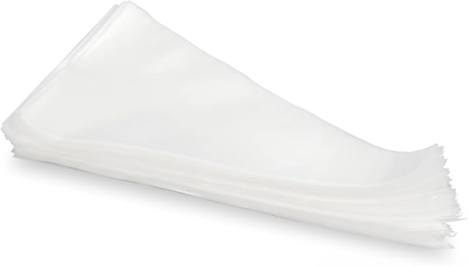 Prestee 100 Anti Burst Disposable 12 Inch Piping Bags - Strong Tipless Icing Bags for Pastry, Cake Decorating and Cookies - Food Safe Clear Frosting Bags for Baking - Cookie Decorating Tool
