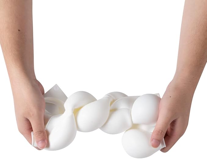 Restaurantware-Pastry Tek 8 Cavities Ball Mold, 1 Oven-Ready Chocolate Mold - Flexible, Freezable, White Silicone Baking Mold, Easy Release, For Making Candies or Chocolates