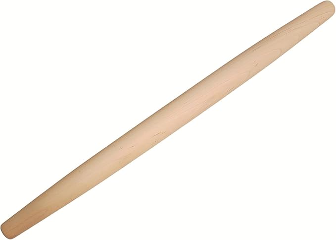 Frieling Dough Roller - 1.5-in x 20-in Natural Maple - French Pin Wooden Rolling Pin & Pastry Roller for Pizza Dough