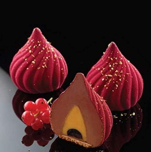 Silicone Molds Baking for Mousse Cake, 3D Baking Molds Dessert Molds for Pastry Truffle Pudding Jelly Cheesecake, Onion Shape, 6-Cavity