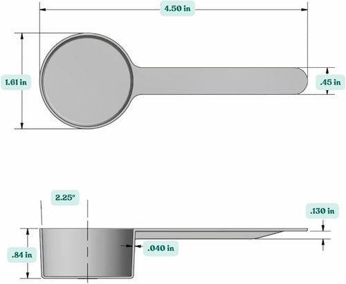 1.5 Tablespoon (23 mL) Long Handle Scoop for Measuring Coffee, Pet Food, Grains, Protein, Spices and Other Dry Goods (Pack of 1)