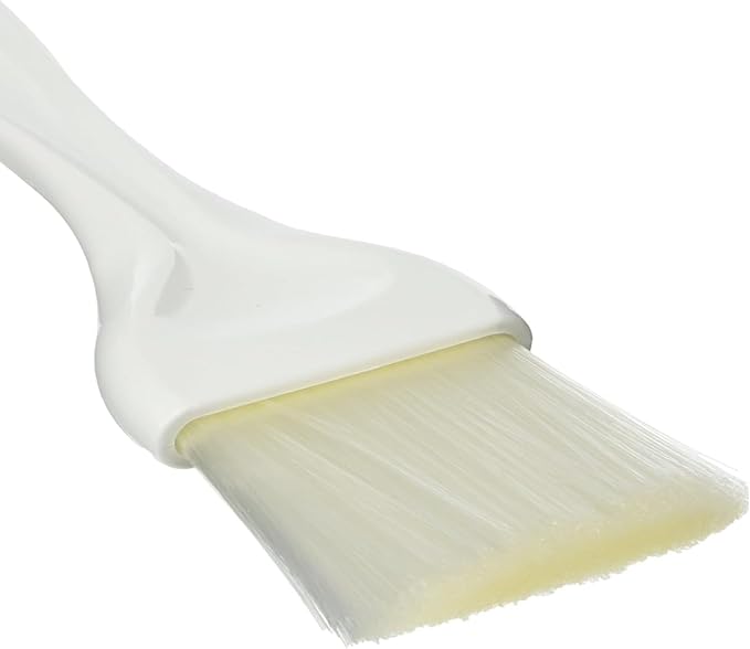 Soro Essentials- 3” Flat Nylon Pastry Basting Brush with Plastic Handle- Easy to Clean Pastry Brush Basting Brush Cooking Brush Oil and Sauce Food Brush for Baking Butter Brush Kitchen Utensil