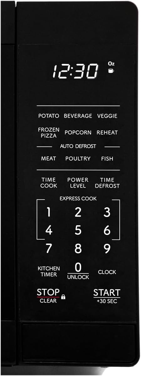 SHARP Compact Countertop Microwave Oven with Removable 10" Carousel Turntable, 700 Watt, 0.7 Cubic Feet, Black