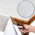 Home Bargains Plus Quilted Heavy Duty Table Pad Protector with Flannel Backing, Cut to Fit, Heat Resistant, Wipe Clean, Protects Table from Spills and Scratches, White, 52” x 108” Rectangle