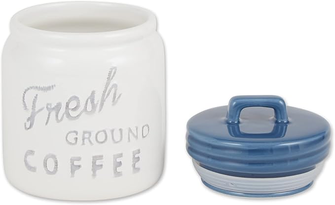 DII Kitchen Accessories Collection Ceramics, Jar Canister Set, Blue, 3