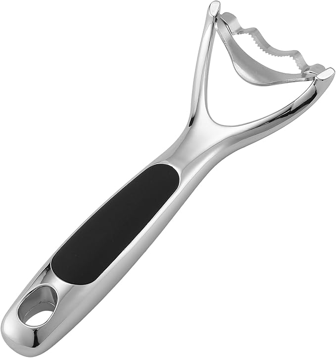 Good Grips Corn Prep Peeler, Corn stripper for corn on the cob remover tool, Chrome Plated Zinc Multifunctional Kitchen Grips Corn Planer Cob Cutter Kernels, Heavy Duty
