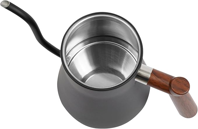 1200W Gooseneck Electric Kettle, Adjustable Temperature Constant Temperature Electric Kettle, 0.9L Pour Over Kettle for Coffee & Tea, Quick Heating, Stainless Steel Inner Lid (Black)