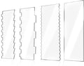 4 Pieces Large Clear Acrylic Cake Scraper Set Cakes Smoother Scraper Cake Stripes Edge Contour Comb for DIY Icing Frosting Buttercream Cream Decorating Kitchen Baking Tool Mousse Pastry Cutter