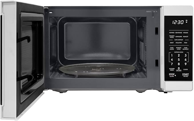 SHARP Compact Countertop Microwave Oven with Removable 10" Carousel Turntable, 700 Watt, 0.7 Cubic Feet, White