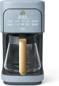 Beautiful 12-Cup Programmable Coffee Maker – Auto Brew, Digital Timer, Glass Carafe (Cornflower Blue)