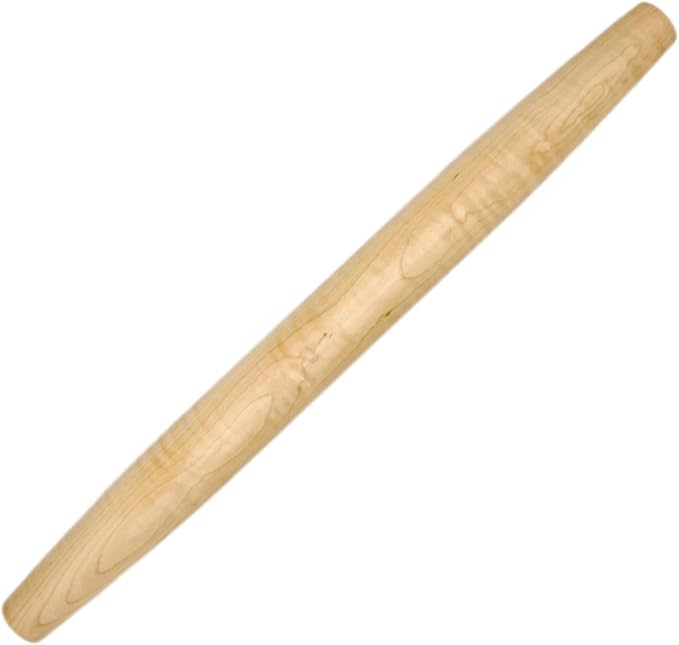 Handmade French Rolling Pin Set: 12 & 20 Wooden Rolling Pins for Baking, Dough, Pizza, Chapati, and Tortilla. Crafted in Kentucky. (Maple, Set (12 Inch & 20 Inch))