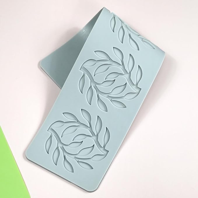 TUKE Silicone Shapes Leaf Chocolate & Candy Molds - 3D Silicone Molds for Cake Decorating, Fondant, Resin, Soap & Sugar Craft (Leaf 10.64x2.88x0.12inch)