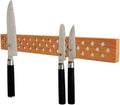 Magnetic Wooden Knife Bar Holder Strip, Cherry or Walnut, 12, 16, 20, or 24 Inch (20 Inch, Cherry)