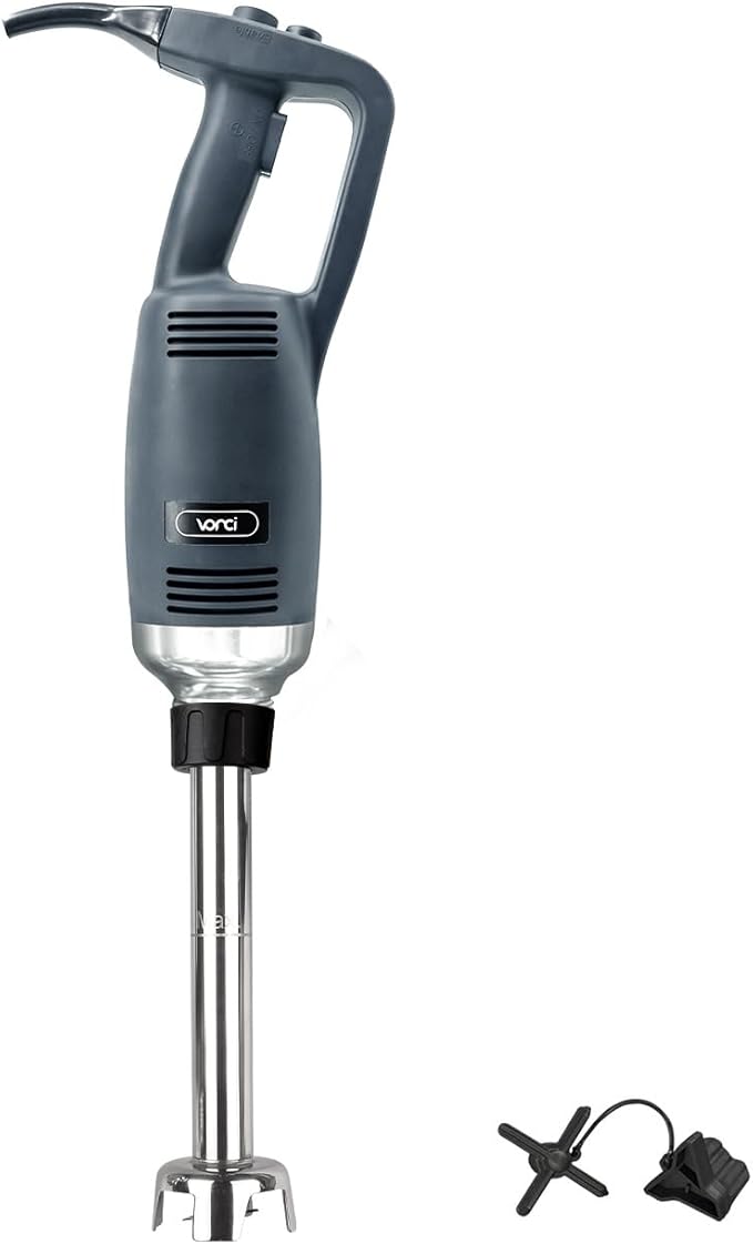 VONCI 750W Commercial Immersion Blender, Electric Hand Blender with 12" Detachable Shaft, Variable Speed 8000-19000RPM,Industrial Immersion Blender for Restaurant Kitchen.Extra Heavy Duty Hand Mixer.