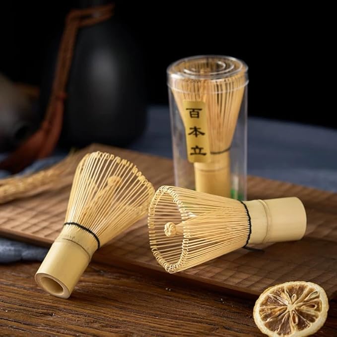 Matcha Whisk Bamboo Matcha Whisk for Traditional Starter Tool, Handcrafted Organic Traditional Japanese Chasen, Matcha Stirrer Wisk Mixer Brush for Authentic Tea Preparation (3)