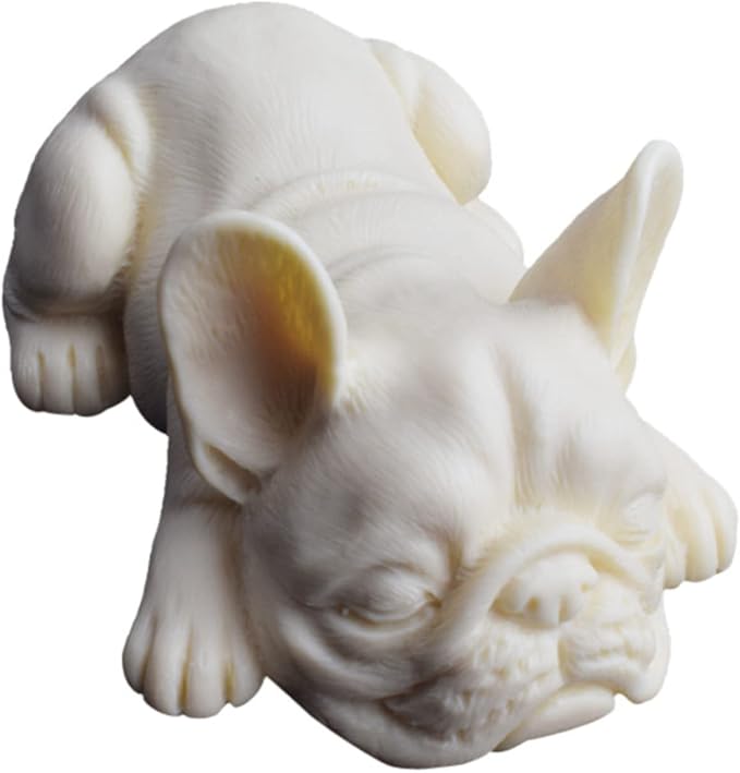 3D Bulldog Silicone Mold - Epoxy Dog Resin Mold for Decoration, Plaster, Candle, Aroma, Fondant, Mousse, Chocolate - DIY Aromatherapy