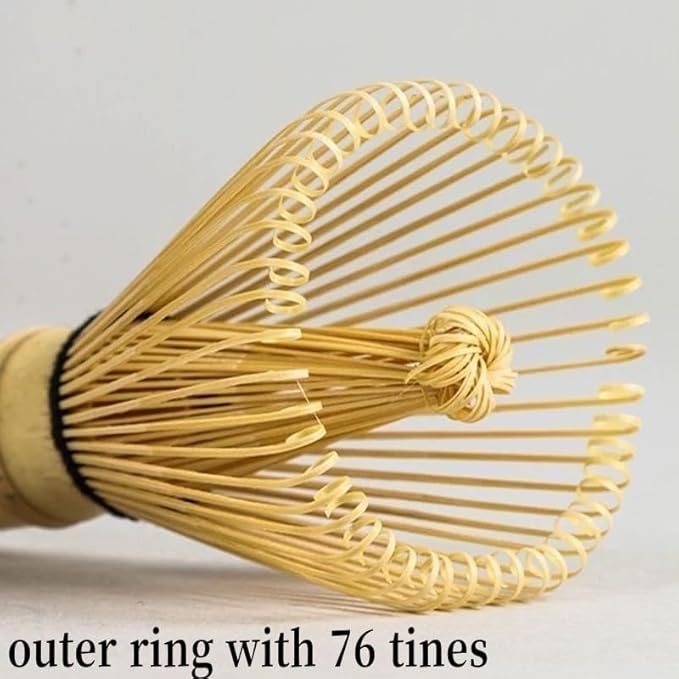 Matcha Whisk Bamboo Matcha Whisk for Traditional Starter Tool, Handcrafted Organic Traditional Japanese Chasen, Matcha Stirrer Wisk Mixer Brush for Authentic Tea Preparation (2)