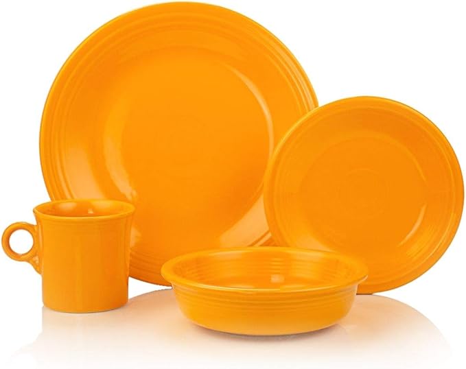 Fiesta® 16-Piece Classic Dinnerware Set | Butterscotch